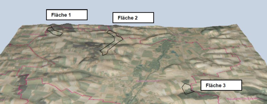 Änderung eines Flächennutzungsplans in Fahrenzhausen