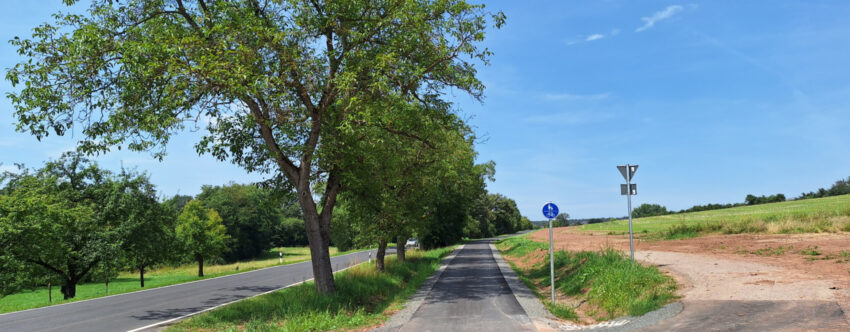 Neubau des Geh- und Radweges, Aura a.d. Saale – Wittershausen