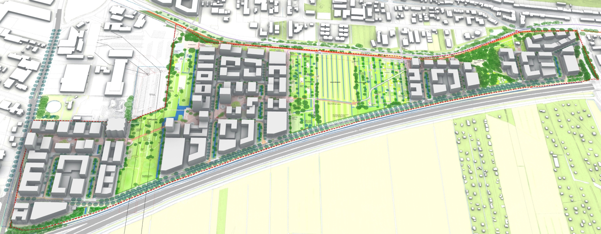 Funktionsplan für den Innovationspark Bergedorf, Hamburg